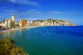 Levante Beach, in Benidorm, Spain Royalty Free Stock Photo