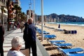 Levante beach, Benidorm, Spain. Royalty Free Stock Photo