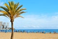 Levante Beach, in Benidorm, Spain Royalty Free Stock Photo