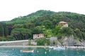 Levanto, Cinque Terre, Italy - May 28, 2018: The small town of Levanto near the Cinque Terre national Park.
