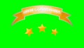 Level completed nice stars green bg