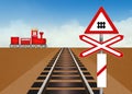 Level crossing on the rails