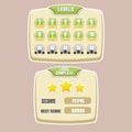 Level Games UI Royalty Free Stock Photo