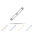 level meter multi color style icon. Simple thin line, outline vector of measure icons for ui and ux, website or mobile application Royalty Free Stock Photo