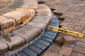 Level on pavers