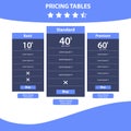 3 level Price Table Template with three Plan