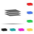 level sheets multi color style icon. Simple thin line, outline vector of web icons for ui and ux, website or mobile application Royalty Free Stock Photo
