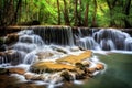 Level six of Huai Mae Kamin Waterfall Royalty Free Stock Photo