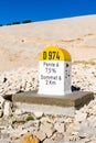 Level stone Mont Ventoux Royalty Free Stock Photo