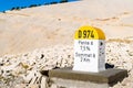 Level stone Mont Ventoux Royalty Free Stock Photo