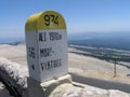 Level stone Mont Ventoux Royalty Free Stock Photo