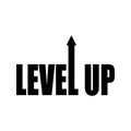 Level up logotype vector template Royalty Free Stock Photo