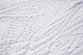 Levelled snowy ground, winter background Royalty Free Stock Photo