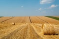 Levels with bales Royalty Free Stock Photo