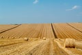 Levels with bales. Royalty Free Stock Photo