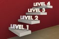 Levels Steps Stairs 1 to 4 Rising Climbing Higher