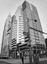 The LeVeque Tower Columbus ohio USA seen from high st B & W Royalty Free Stock Photo