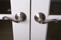 Lever door handles Royalty Free Stock Photo