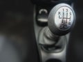 Lever manual six-speed gearbox Royalty Free Stock Photo