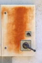 Lever Power Switch Box Royalty Free Stock Photo