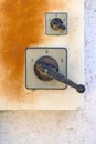 Lever Power Switch Royalty Free Stock Photo