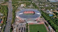Bay Arena football stadium in Leverkusen Germany