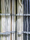 Leverkusen , Germany - September 06 2018 : Close-up of power cable for a computer network server room