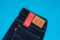 Levi`s Denim Jeans Women`s Model 712 slim with Brand Labels