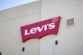 Levi`s retail store sign
