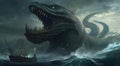 Leviathan Illustration Resembling Thor