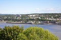 Levis City skyline and St. Lawrence River, Quebec Royalty Free Stock Photo