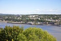 Levis City skyline and St. Lawrence River, Quebec,