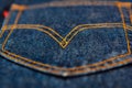 Levis Jeans, fabric, denim indigo Royalty Free Stock Photo