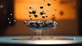 Levitating Pyrolytic Graphite Above a Magnetic Surface Royalty Free Stock Photo