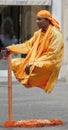 Levitating Street Performer in Rome, Italy Royalty Free Stock Photo