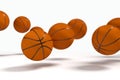 Levitation of the basketballs