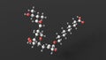 levonorgestrel molecule, molecular structure, contraceptives, ball and stick 3d model, structural chemical formula with colored