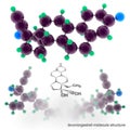 Levonorgestrel molecule structure