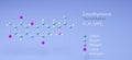 levothyroxine molecule, molecular structures, l-thyroxine, 3d model, Structural Chemical Formula and Atoms with Color Coding