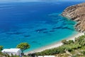 Levressos beach of Amorgos, Greece Royalty Free Stock Photo