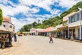 Levuka, Fiji. Colourful vibrant street of old colonial capital of Fiji - Levuka town, Ovalau island, Fiji, Melanesia, Oceania.