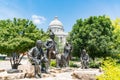 Lewis and Clark Monument in Jefferson City, Missouri Royalty Free Stock Photo