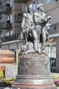 Lewis and Clark Monument in Seaside, Oregon Royalty Free Stock Photo