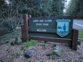 Lewis and Clark State Park Entrance Sign Royalty Free Stock Photo