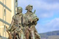 Lewis and Clark Statue in Seaside, Oregon Royalty Free Stock Photo