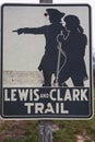 Lewis and Clark Trail sign Royalty Free Stock Photo