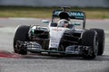 LEWIS HAMILTON (MERCEDES) - F1 TEST Royalty Free Stock Photo