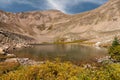 Lewis Peak is 12,654 Feet high with 11,300 Foot Ruby Jewel Lake. Royalty Free Stock Photo