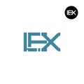 LEX Logo Letter Monogram Design Royalty Free Stock Photo