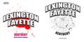 Lexington, Kentucky, two logo artworks